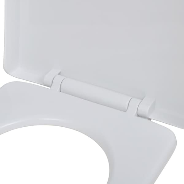 The Living Store toiletsæder med soft close-låg 2 stk. plastik hvid -  Toilet- & bidetsæder
