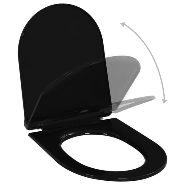 Toilet- & bidetsæder - Living toiletsæde med soft-close og quick release-design sort