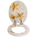 Miniatyrbillede 3 af 9: Toilet- & bidetsæder - Living toiletsæde med soft close-låg MDF søstjernedesign