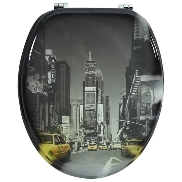 Toilet- & bidetsæder - Toiletbræt med MDF Låg New York Design