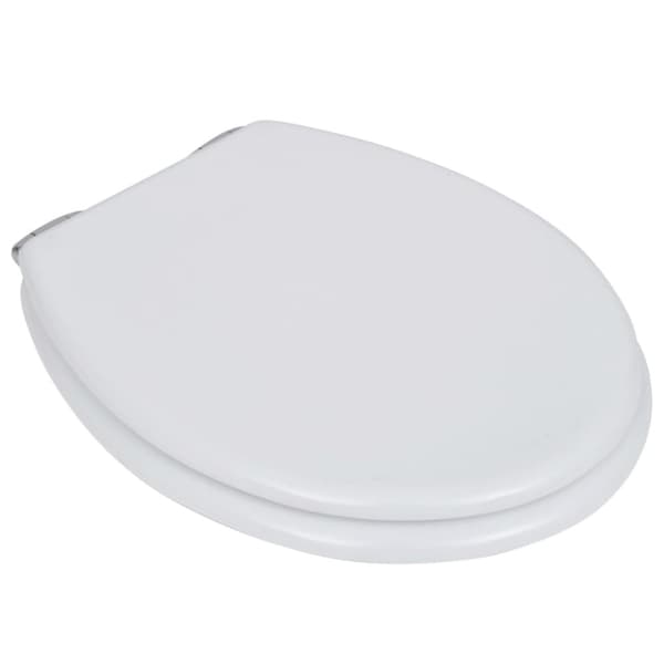 Toilet- & bidetsæder - Living toiletsæde MDF soft close-låg enkelt design hvid