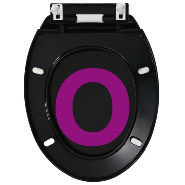 Toilet- & bidetsæder - Living toiletsæde med soft-close og quick release-design sort