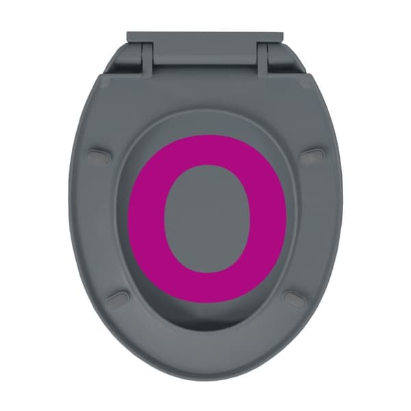 Toilet- & bidetsæder - Living toiletsæde med soft close oval grå
