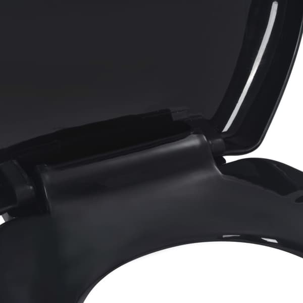 Toilet- & bidetsæder - Living toiletsæde med soft-close og quick release-design sort