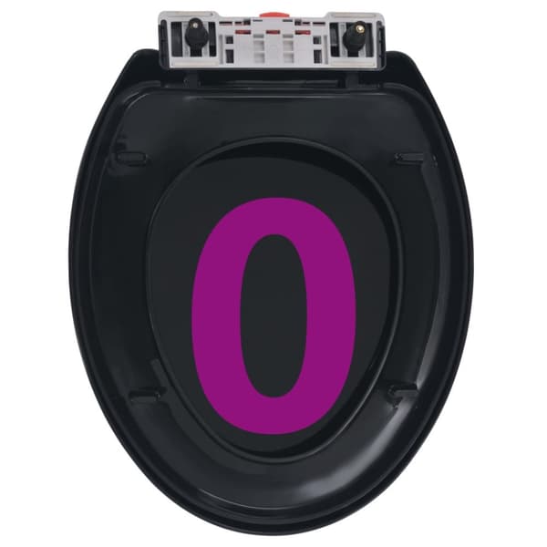 Toilet- & bidetsæder - Living toiletsæde med soft-close og quick release-design sort