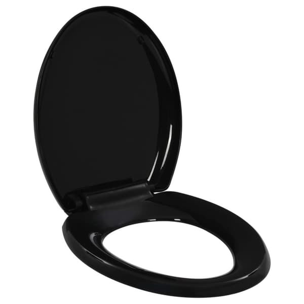 Toilet- & bidetsæder - Living toiletsæde med soft-close og quick release-design sort