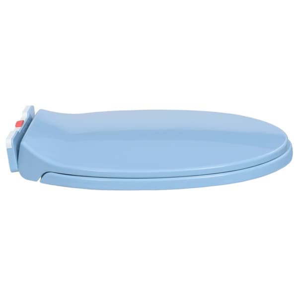Toilet- & bidetsæder - Living soft close toiletsæde quick release oval blå