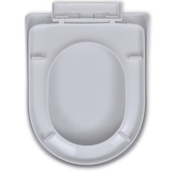 Toilet- & bidetsæder - Living soft close-toiletsæde firkantet hvid
