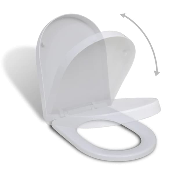 Toilet- & bidetsæder - Living soft close-toiletsæde firkantet hvid