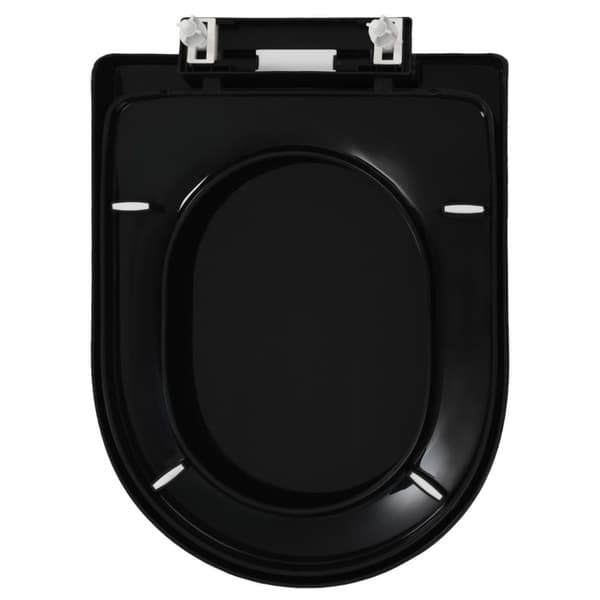 Toilet- & bidetsæder - Living toiletsæde med soft-close og quick release-design sort