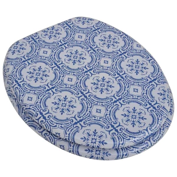 Toiletsæde med MDF-låg porcelænsdesign - Toiletsæde - Toiletsæder - Home & Living
