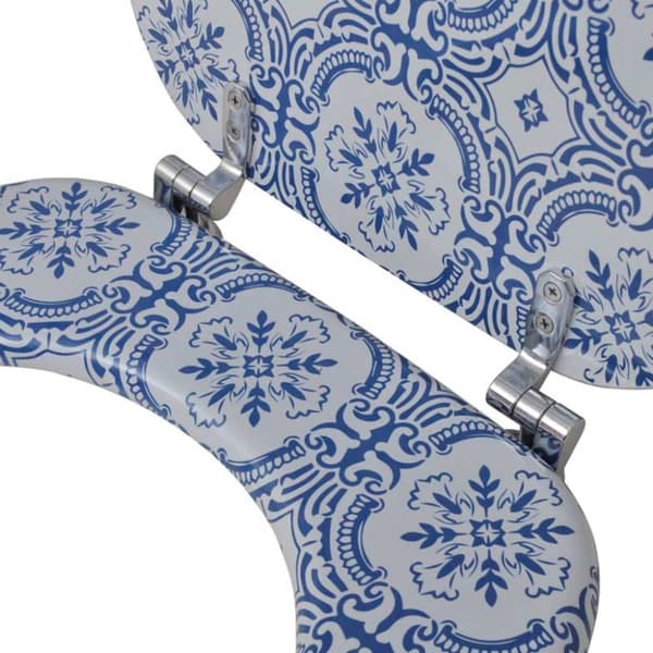 Toiletsæde med MDF-låg porcelænsdesign - Toiletsæde - Toiletsæder - Home & Living