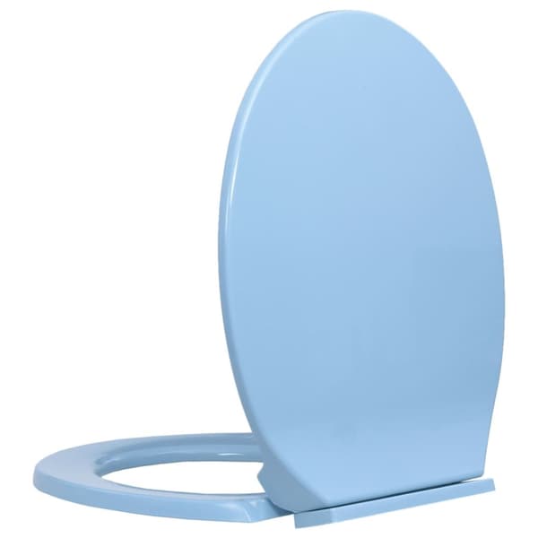 Soft close toiletsæde oval blå - Toiletsæde - Toiletsæder - Home & Living