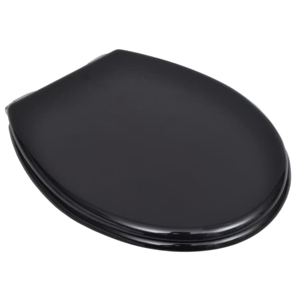 Toiletsæder med soft close-låg 2 stk. MDF sort - Toiletsæde - Toiletsæder - Home & Living