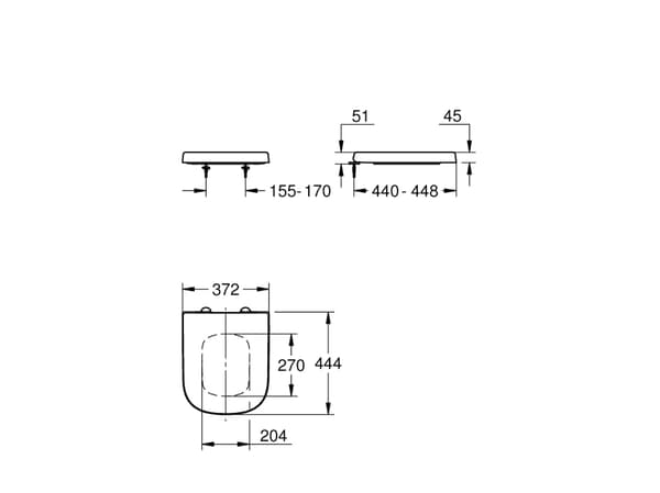 Grohe wc-istuin - Euro Ceramic Toilet seat Soft close