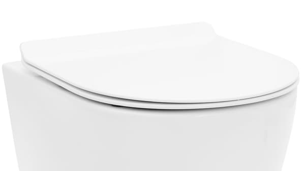 Toiletsæde UF duroplast FLAT hvid