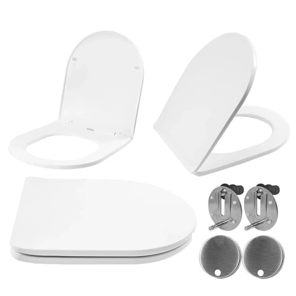 Toiletsæde UF duroplast FLAT hvid