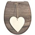 Miniatyrbild 1 av 2: SCHÜTTE Toalettsits med mjuk stängning duroplast WOOD HEART