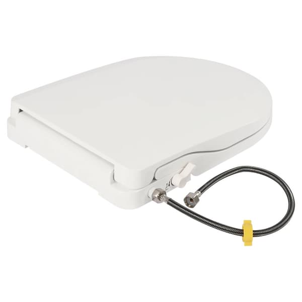 Toalettsits med bidéfunktion, dubbelt munstycke, ergonomisk komfort,VIT, Eu plugg