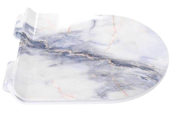 TOILETSÆDE REA C003 GRANIT SHINY DUROPLAST/SLIM/ZM WHITE