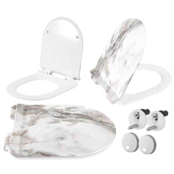 TOILETSÆDE REA 203 LAVA MATT DUROPLAST/SLIM/ZM WHITE