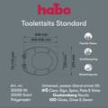 Miniatyrbilde 3 av 3: Habo Standard Toalettsete Universal med soft close
