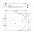 Miniatyrbilde 2 av 2: Toto MH Toalettsete Hvit - Soft-close