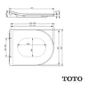 Miniatyrbilde 2 av 2: Toto RP Toalettsete hvit - Soft-close