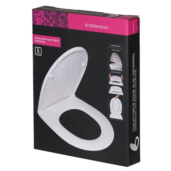 Esbada Edge Slim toalettsete universalsete
