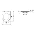 Miniatyrbilde 5 av 5: Laufen Pro 898966 Slim Toalettsete SC & QR