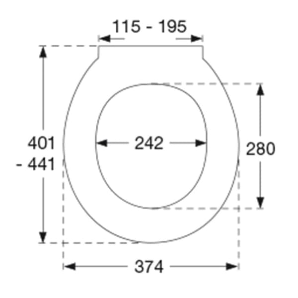Pressalit 722 Toalettsete
