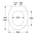 Miniatyrbilde 3 av 4: Pressalit Basic 932 Toalettsete