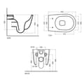 Miniatyrbilde 2 av 4: Alterna U FLUSH Toalettsete med softclose