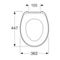 Miniatyrbilde 3 av 3: Gustavsberg Nordic3 Toalettsete QR/SC - hardplast