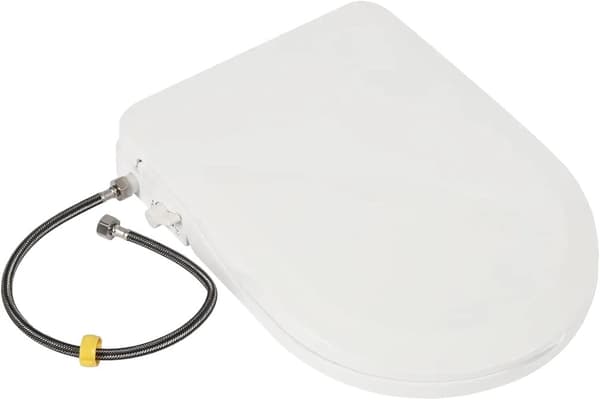 Ikke-elektrisk bidettoilet sæde, dobbelt dyse system, nem installation,EU stik, HVID