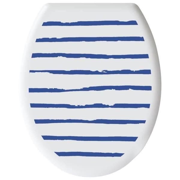 GELCO DESIGN Toalettsits - Plastgångjärn - Polypropylen - Marint motiv - Majorelleblå