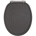 Miniatyrbillede 1 af 5: Toiletsæde - Gelco - North Black - FSC MDF - Soft close - Børstede grafitmetalhængsler
