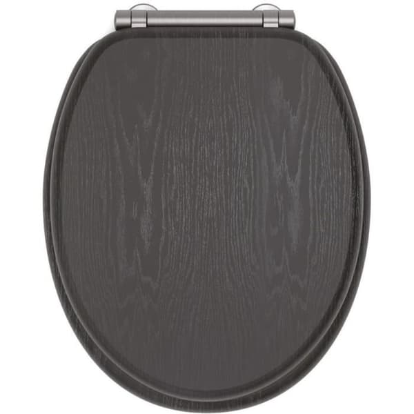 Toiletsæde - Gelco - North Black - FSC MDF - Soft close - Børstede grafitmetalhængsler