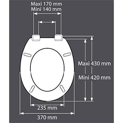 GELCO DESIGN WC-kansi - Muovisaranat - Polypropeeni - Merikuvio - Majorelle-sininen