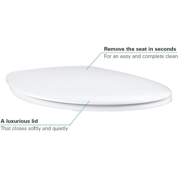 Toiletsæde - GROHE - Bau Ceramic - Duroplast - Alpinhvid - SoftClose