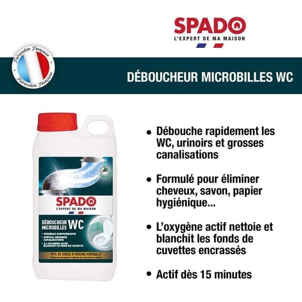 SPADO Microbead toalett unclog - 1kg