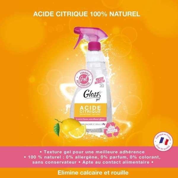 Citronsyra i gel 750mL