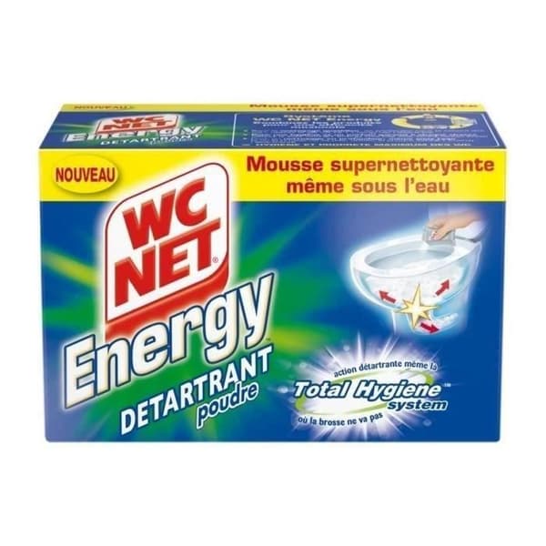 WC NET 6 påsar Energy Total Hygiene System Avkalkningspulver - 60 g