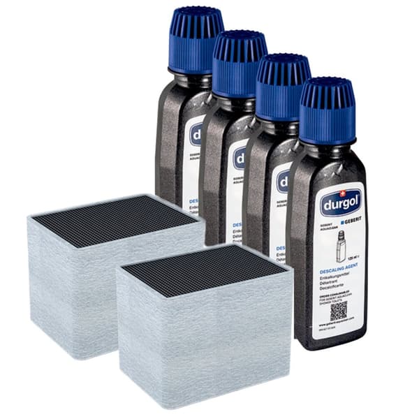 Geberit AquaClean Rengjøringspakke Avkalkningsmiddel og Keramikkfilter 4 stk
