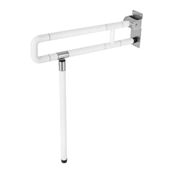 Medicinsk Flip-Up Toilet Greb, Foldbart Design, Høj Stabilitet,HVID