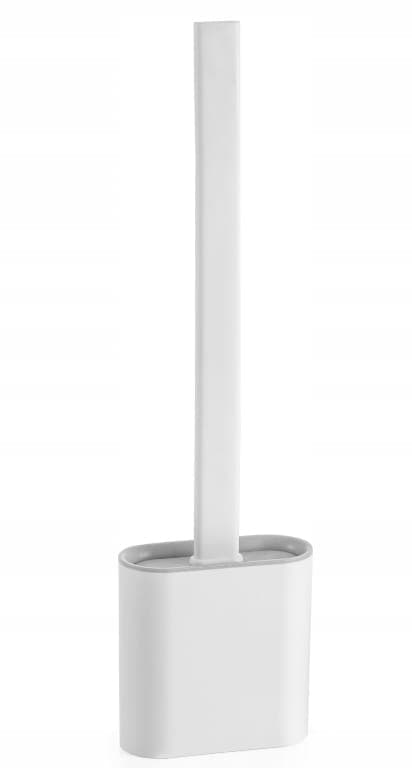 Silikone toiletbørste 36,5x6,5 cm stående Mat hvid