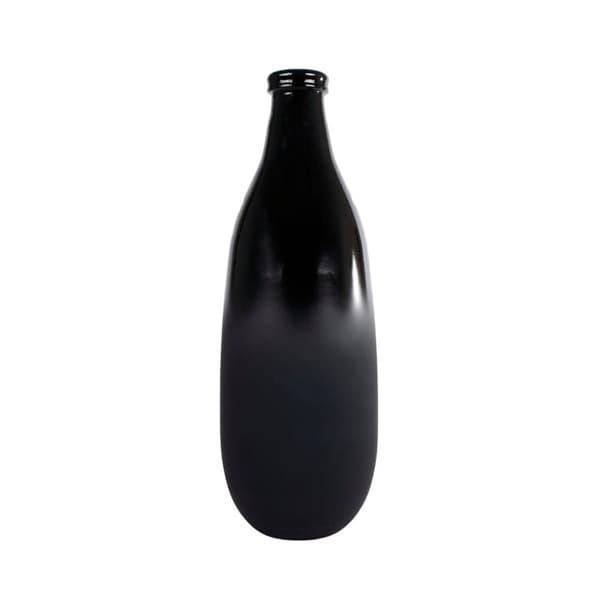 Vase Montana S Mat/blank Sort Glas 15x15x40cm