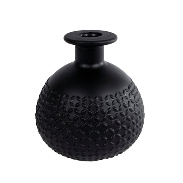 Vas Diamond Sphere Matt Svart Glas 11x11x12cm