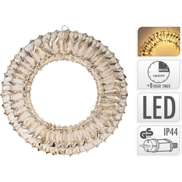 LED Krans 38 cm Guld