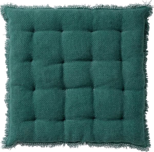 Hollandsk Decor BURTO Stolehynde af vasket bomuld Bumbus Grøn 40x40 cm